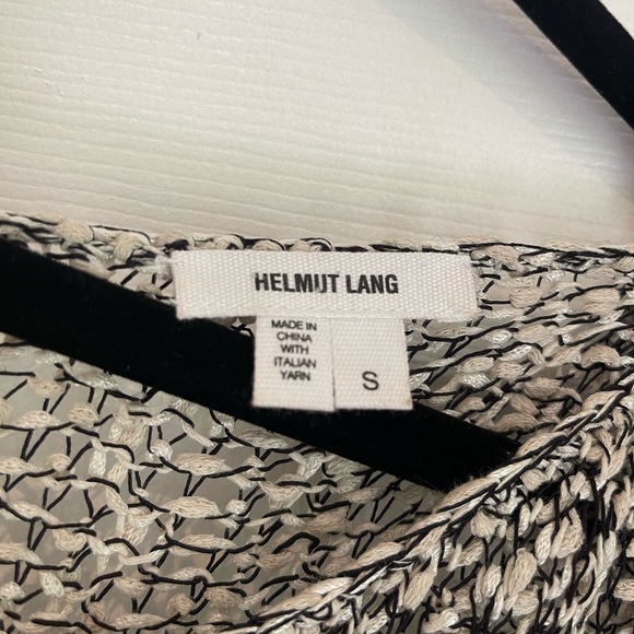 Women’s black and white Helmut Lang long sweater - Picture 4 of 4